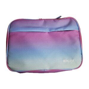 Bible Cover Bag with Handle  Zip Pocket Purple With Shoulder Strap